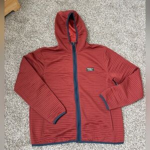 L.L. Bean Full Zip Rust Orange Hoodie Men’s Large